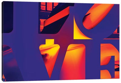 NYC POP ART - Love Sign Canvas Art Print - Color Pop Photography