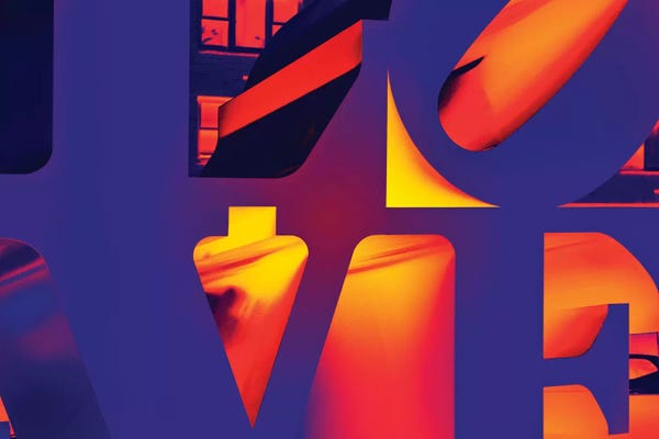 Color Pop Photography: NYC POP ART - Love Sign by Philippe Hugonnard