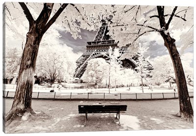 Reflection Canvas Art Print - The Eiffel Tower