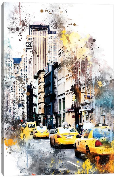401 Broadway Canvas Art Print - NYC Watercolor