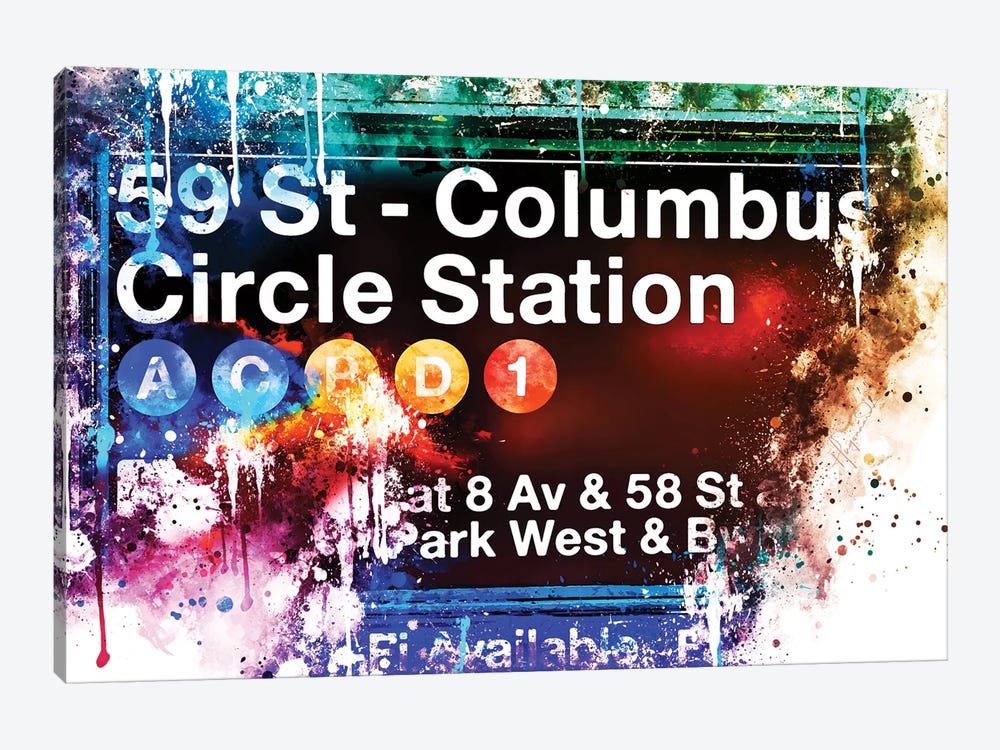 59 St Columbus Circle Station by Philippe Hugonnard 1-piece Art Print