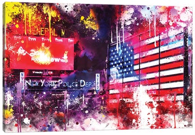 American Colors Canvas Art Print - Times Square