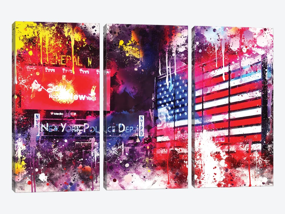 American Colors by Philippe Hugonnard 3-piece Canvas Artwork