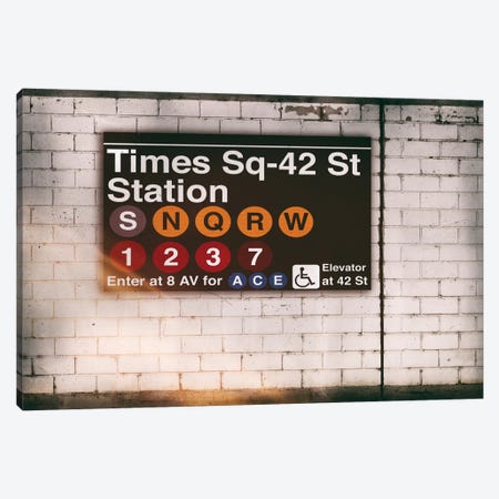 Subway Times Square - 42 St Station Canvas Print #PHD69} by Philippe Hugonnard Canvas Art