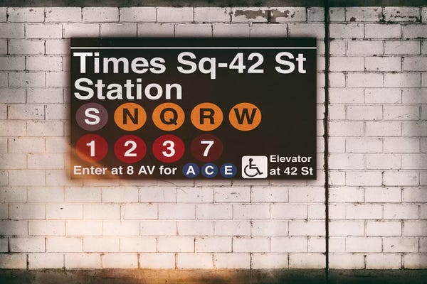 Signs: Subway Times Square - 42 St Station by Philippe Hugonnard
