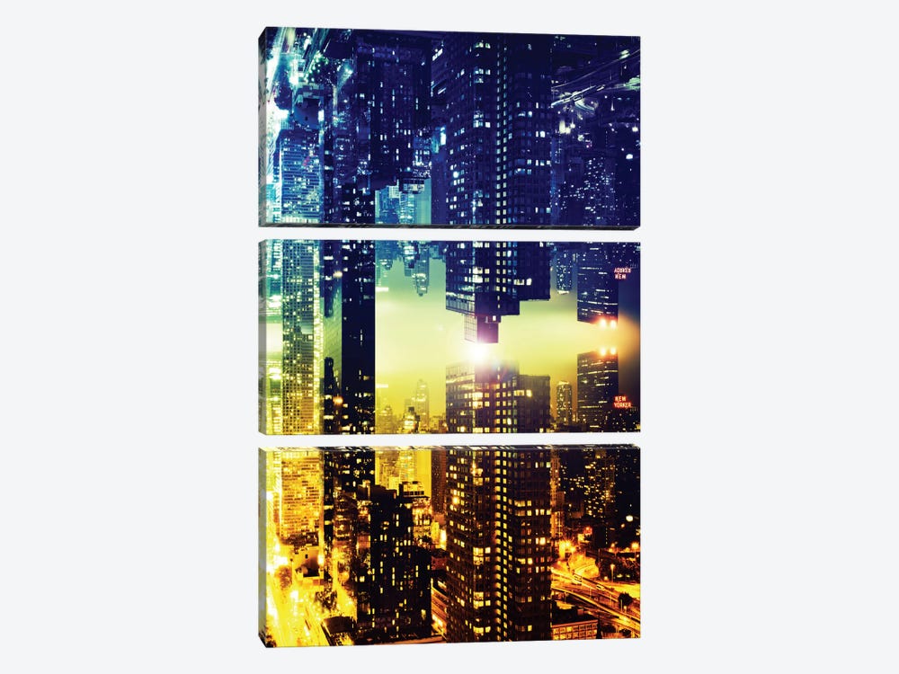 Manhattan Skyscapers by Philippe Hugonnard 3-piece Canvas Wall Art