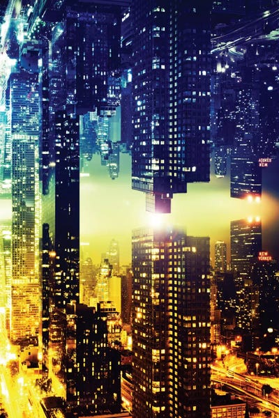 Double Exposure Photography: Manhattan Skyscapers by Philippe Hugonnard