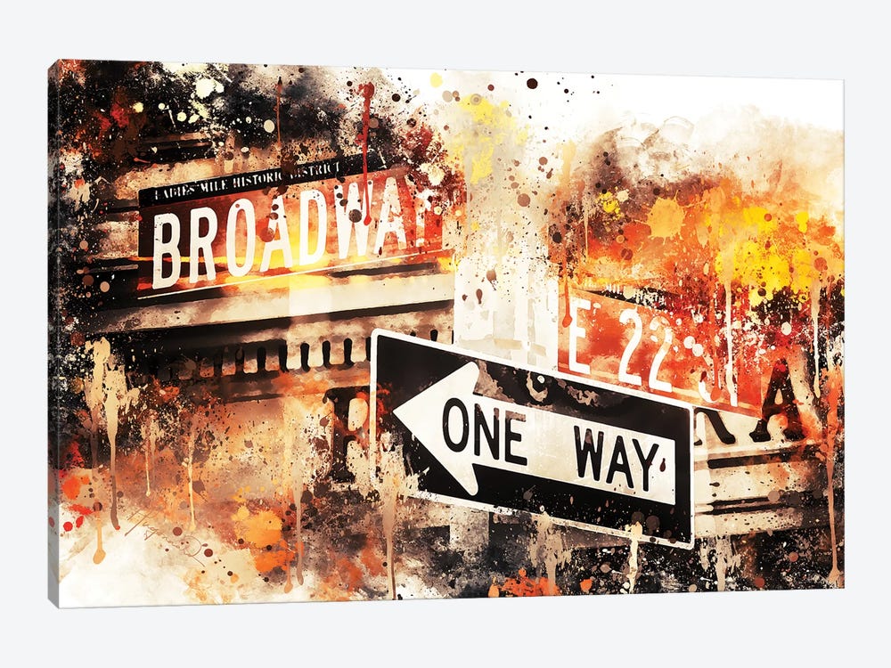 Broadway One Way by Philippe Hugonnard 1-piece Canvas Wall Art