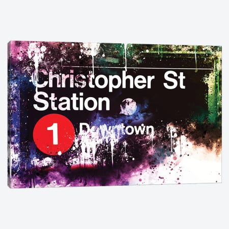 Christopher St Station Canvas Print #PHD707} by Philippe Hugonnard Canvas Art