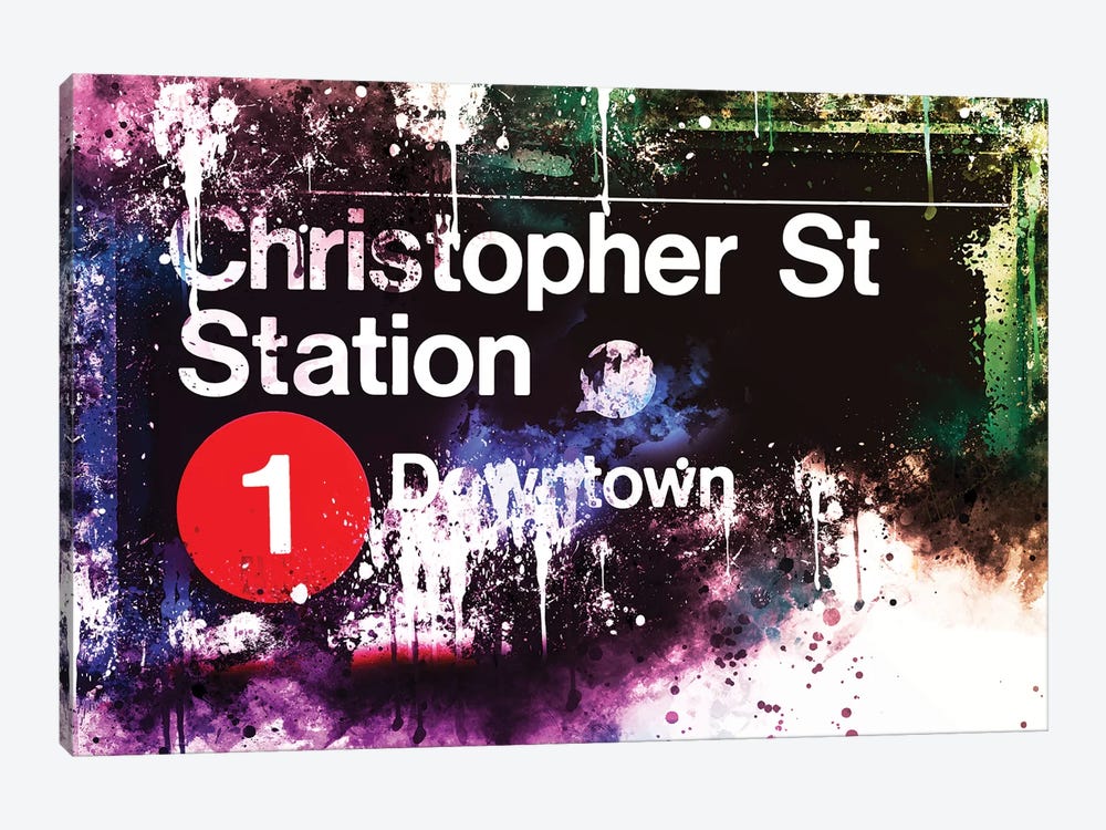 Christopher St Station by Philippe Hugonnard 1-piece Canvas Art