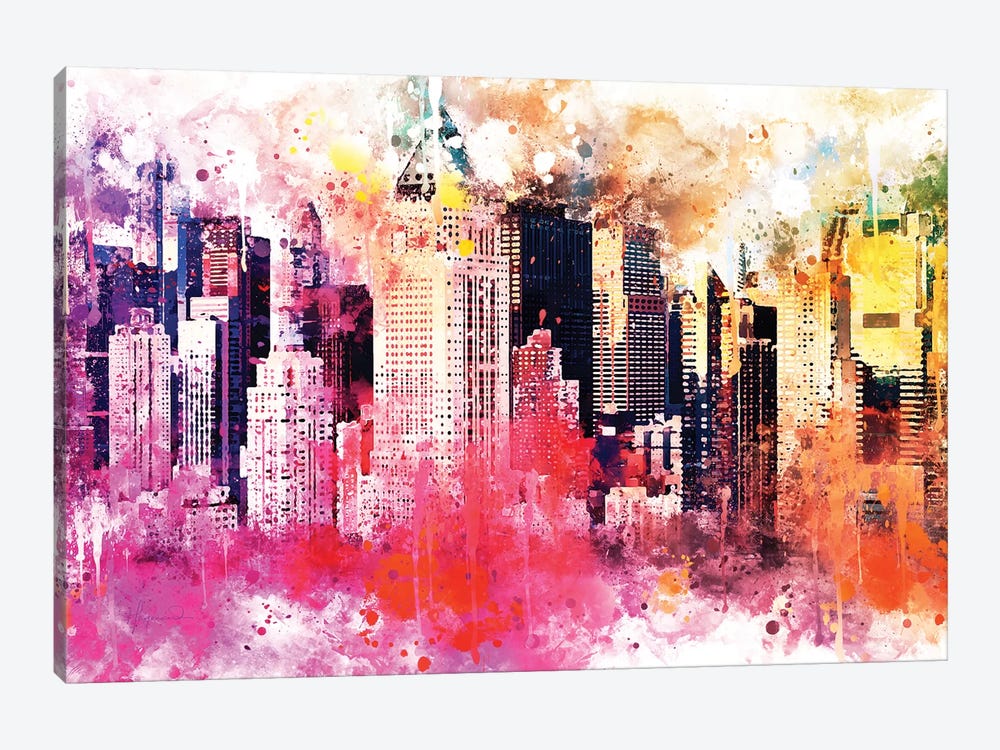 City Of Colors by Philippe Hugonnard 1-piece Canvas Artwork