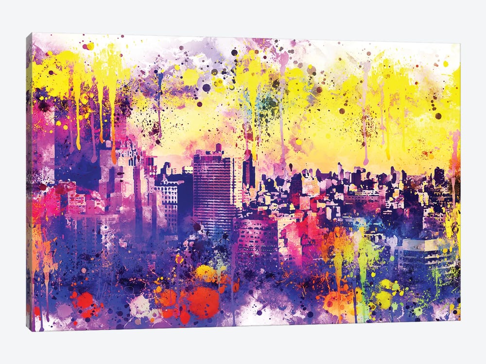 Colorful Midtown by Philippe Hugonnard 1-piece Canvas Artwork