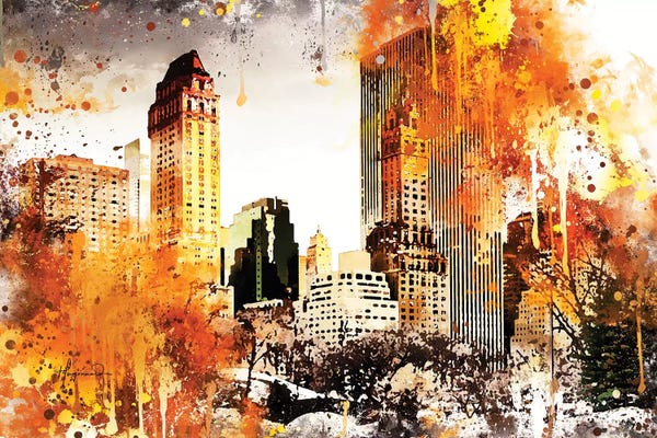 Central Park: Golden Central Park by Philippe Hugonnard