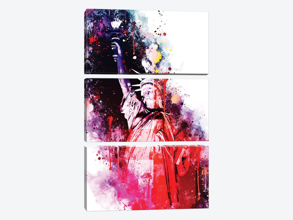 Liberty Colors by Philippe Hugonnard 3-piece Canvas Art Print
