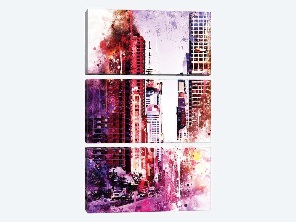 Life Is Pink by Philippe Hugonnard 3-piece Canvas Art