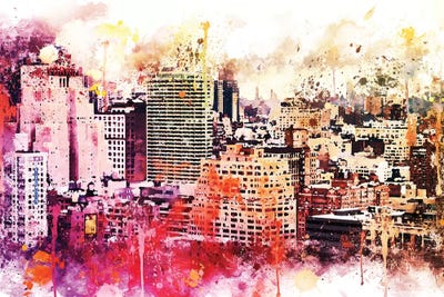 Manhattan District by Philippe Hugonnard framed canvas print