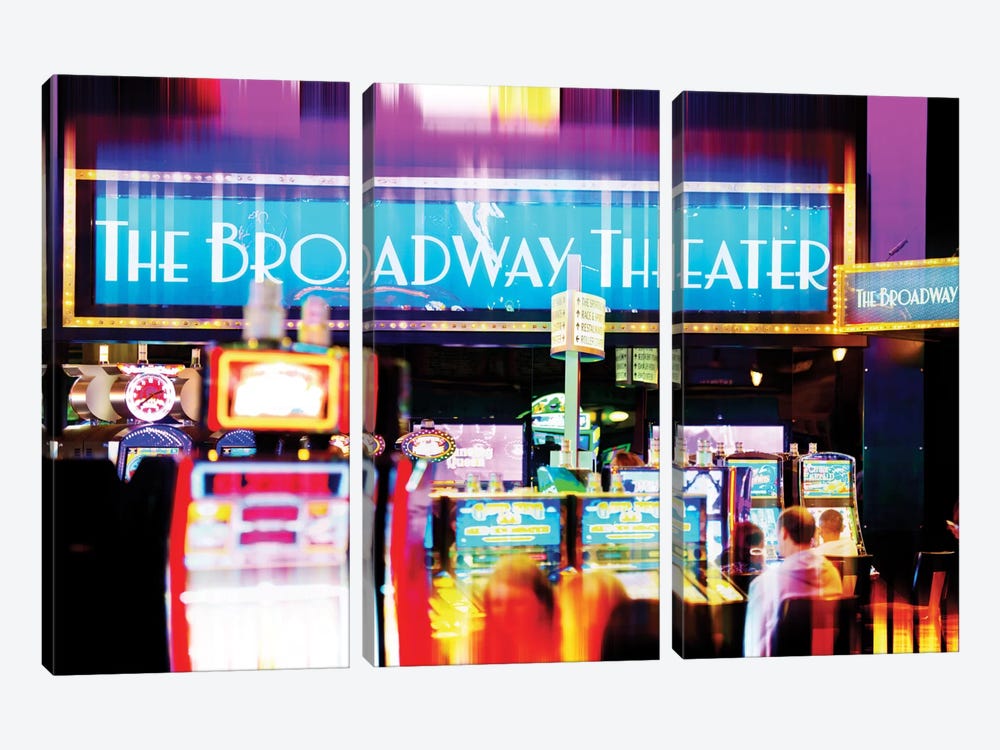 Broadway Theater by Philippe Hugonnard 3-piece Canvas Print