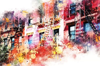 New York Facades by Philippe Hugonnard framed canvas print