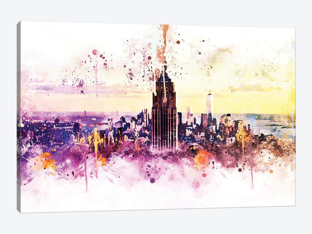New York Skyline by Philippe Hugonnard 1-piece Canvas Wall Art
