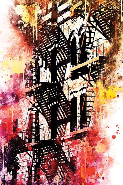 Stairs Shadows by Philippe Hugonnard framed canvas print