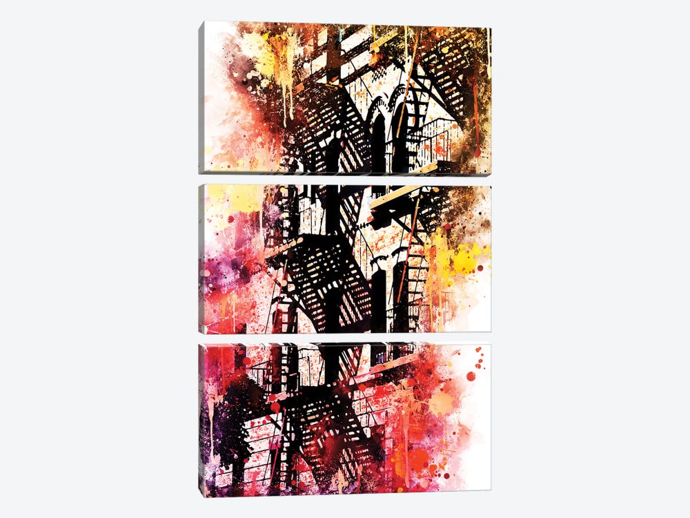 Stairs Shadows by Philippe Hugonnard 3-piece Canvas Art