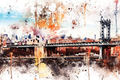 The Manhattan Bridge by Philippe Hugonnard canvas print