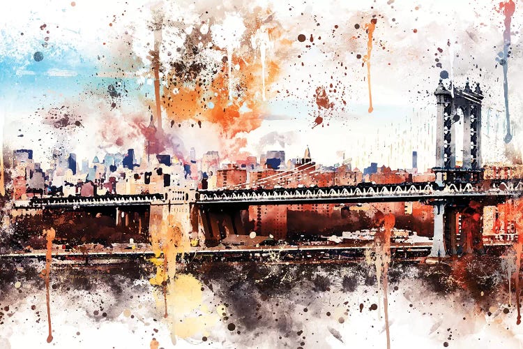 The Manhattan Bridge by Philippe Hugonnard wall art