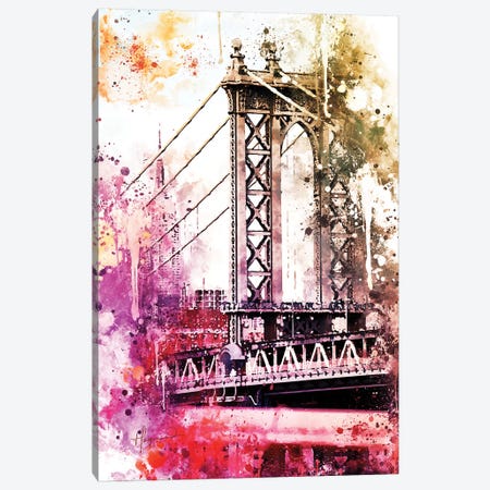 The Manhattan Bridge II Canvas Print #PHD776} by Philippe Hugonnard Canvas Art Print
