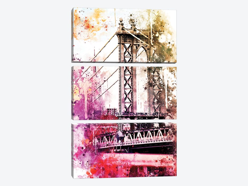 The Manhattan Bridge II by Philippe Hugonnard 3-piece Canvas Artwork