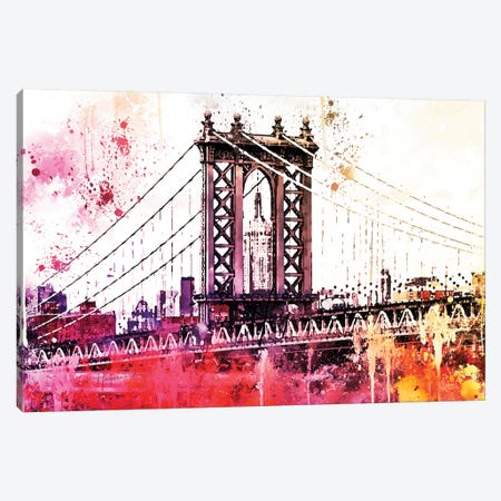 The Manhattan Bridge III Canvas Print #PHD777} by Philippe Hugonnard Canvas Print