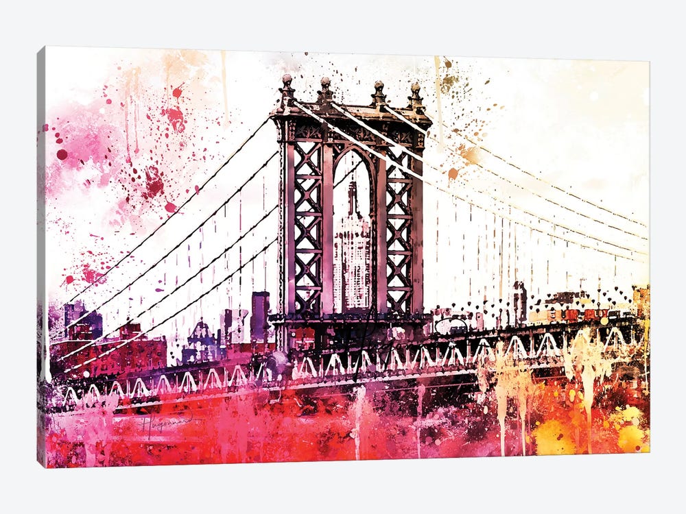 The Manhattan Bridge III by Philippe Hugonnard 1-piece Canvas Print