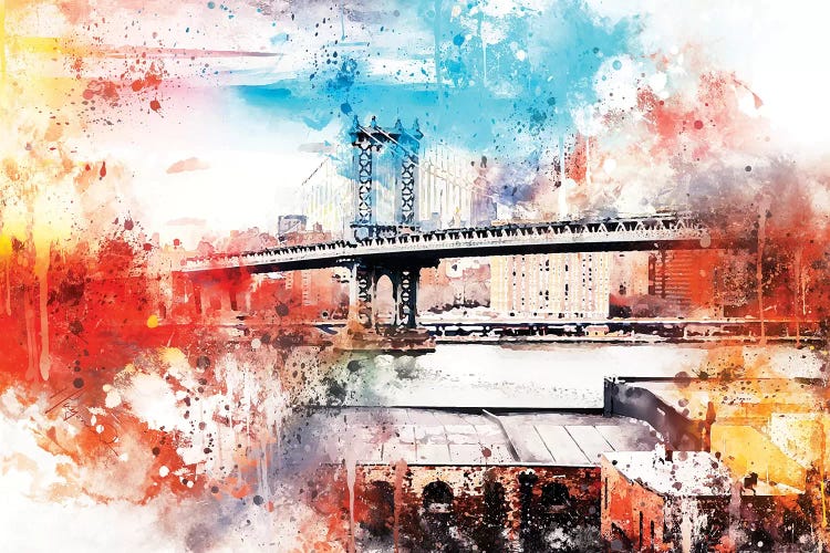 The Manhattan Bridge IV by Philippe Hugonnard wall art