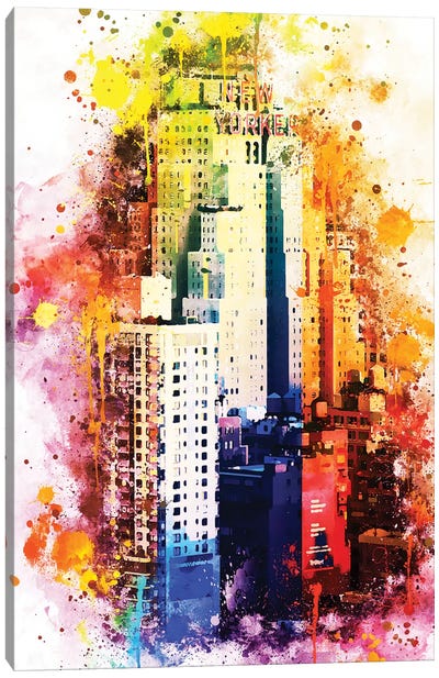 The New Yorker Canvas Art Print - NYC Watercolor