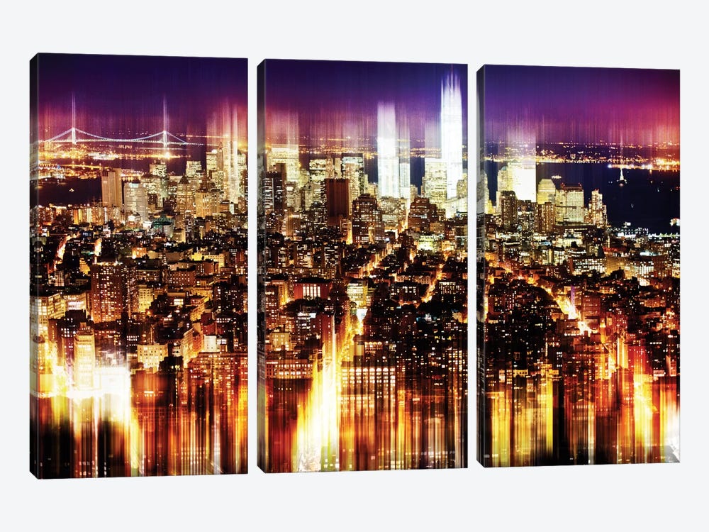 Manhattan Buildings by Philippe Hugonnard 3-piece Canvas Artwork