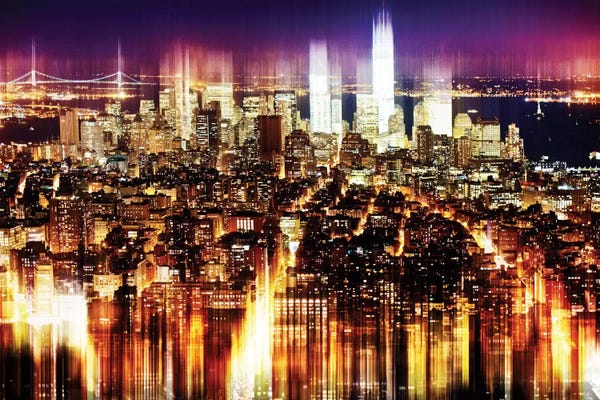 Double Exposure Photography: Manhattan Buildings by Philippe Hugonnard