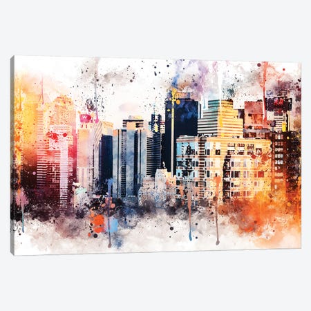 The Skyscrapers Canvas Print #PHD781} by Philippe Hugonnard Canvas Art Print