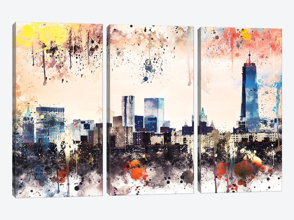The View by Philippe Hugonnard 3-piece Art Print