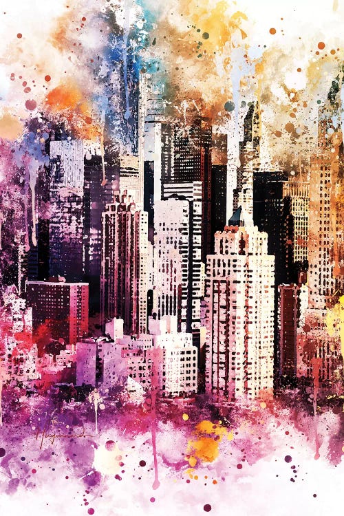 Times Square Skyscrapers by Philippe Hugonnard wall art