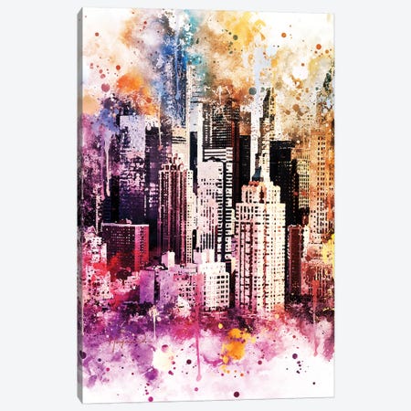 Times Square Skyscrapers Canvas Print #PHD784} by Philippe Hugonnard Canvas Art