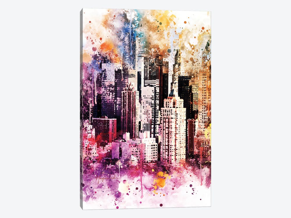 Times Square Skyscrapers by Philippe Hugonnard 1-piece Canvas Print
