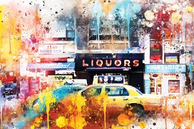 Urban Taxi by Philippe Hugonnard framed canvas print