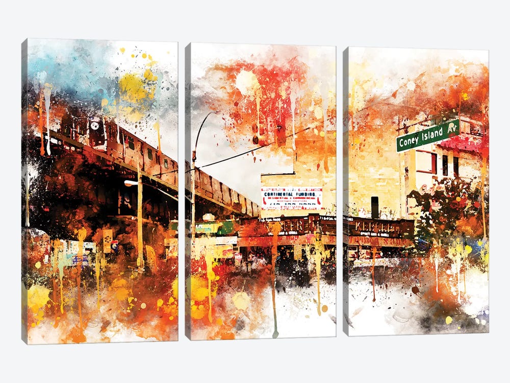 Urban Traffic by Philippe Hugonnard 3-piece Canvas Art