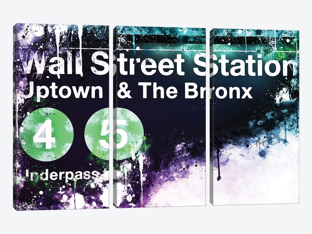 Wall Street Station by Philippe Hugonnard 3-piece Art Print