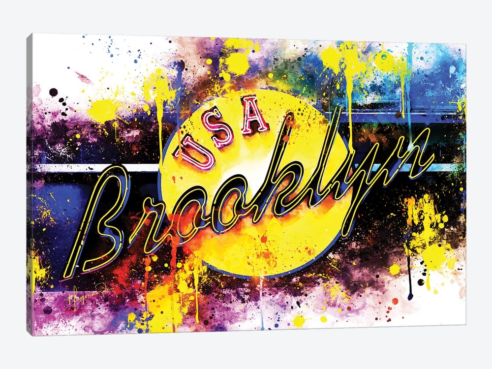 Yellow Brooklyn by Philippe Hugonnard 1-piece Canvas Print