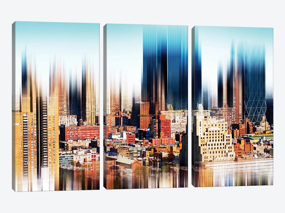 Midtown Manhattan by Philippe Hugonnard 3-piece Canvas Artwork