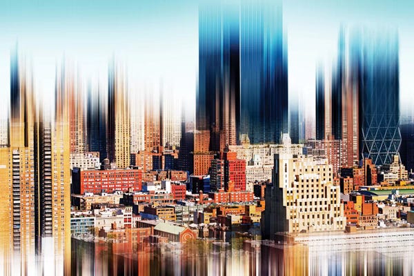 Double Exposure Photography: Midtown Manhattan by Philippe Hugonnard