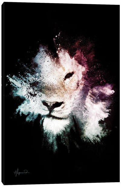 The Lion Canvas Art Print - Wild Explosions
