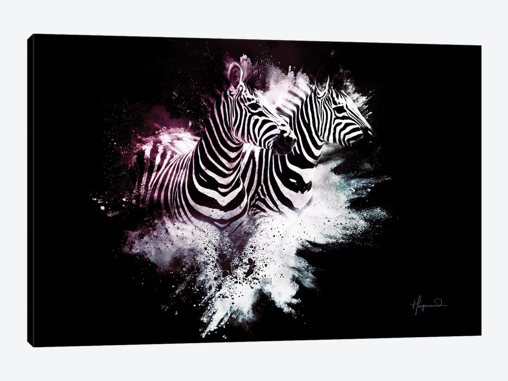 The Zebras by Philippe Hugonnard 1-piece Canvas Art Print