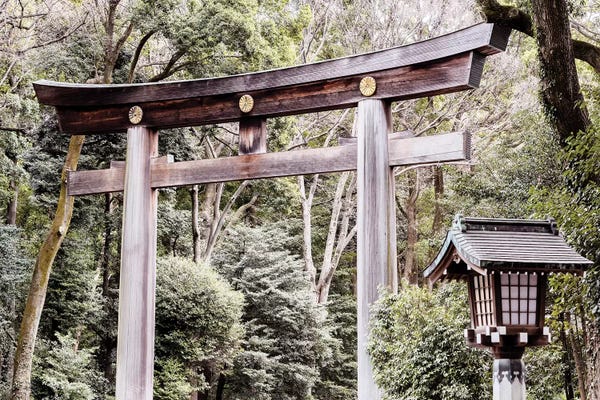 Buddhism: Wooden Torii by Philippe Hugonnard