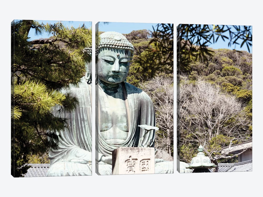 Kamakura Great Buddha III by Philippe Hugonnard 3-piece Canvas Art Print